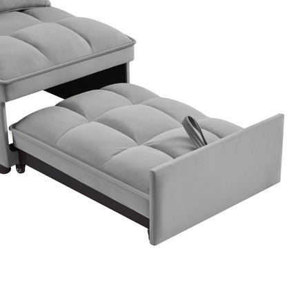 4 in 1 Multi-Function Single Sofa Bed with Storage Pockets