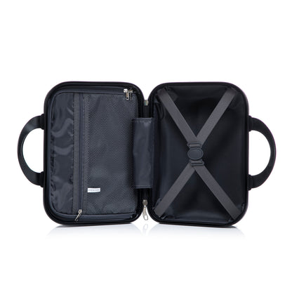 14" & 20"ABS Spinner Wheel Luggage Set with Cosmetic Case