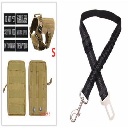 Military Tactical Dog Harness-Adjustable Pet Dog Back