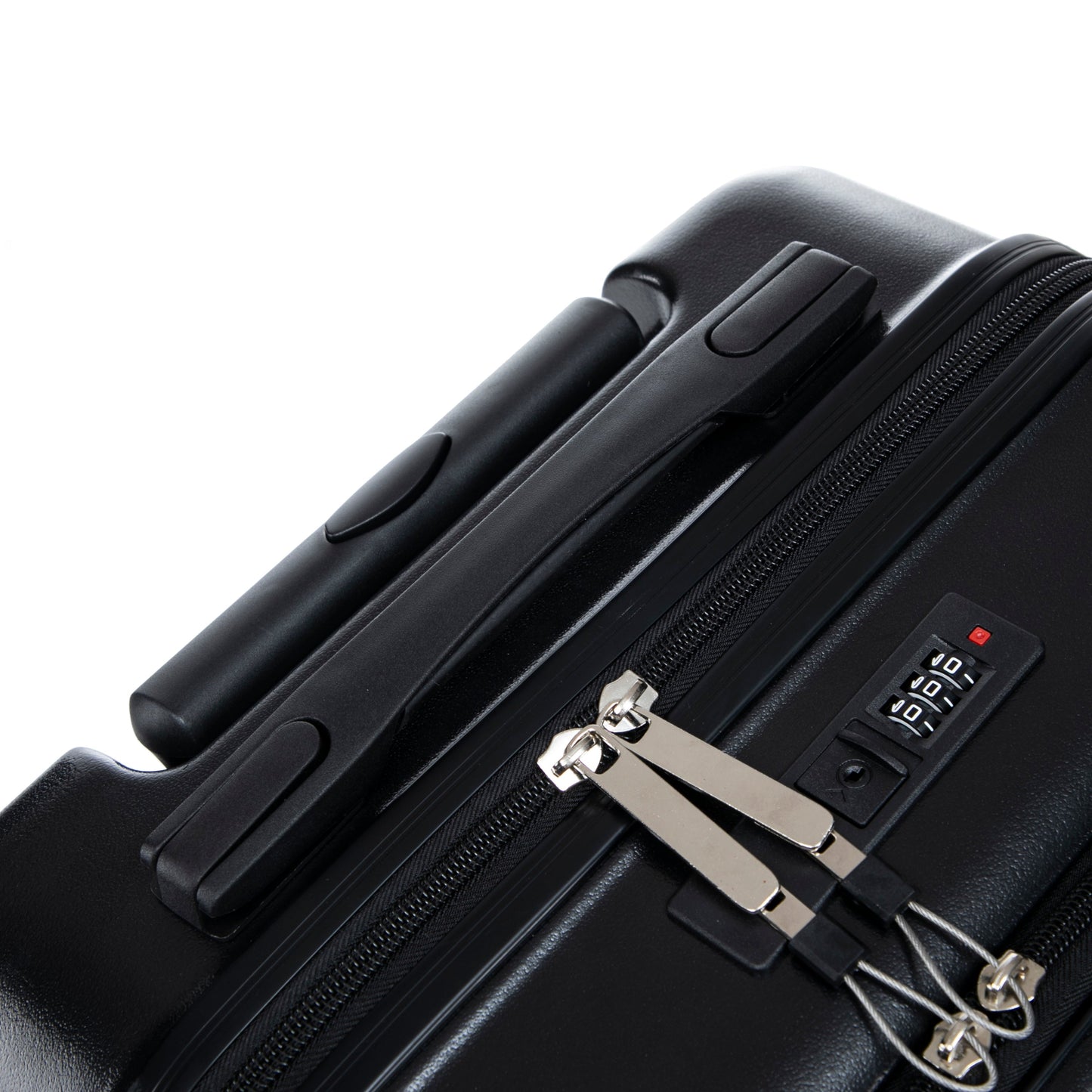 14" & 20"ABS Spinner Wheel Luggage Set with Cosmetic Case