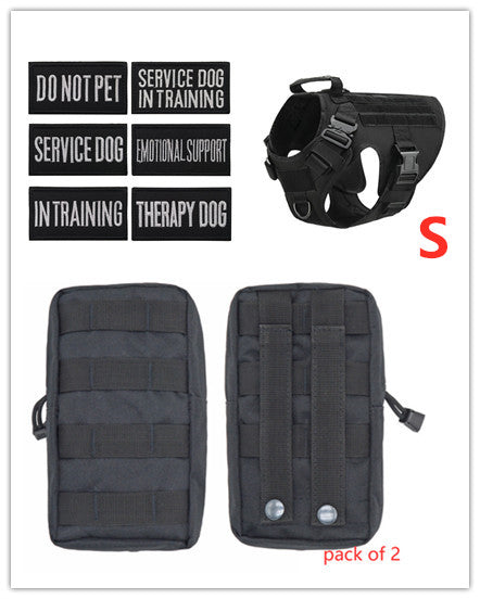 Military Tactical Dog Harness-Adjustable Pet Dog Back