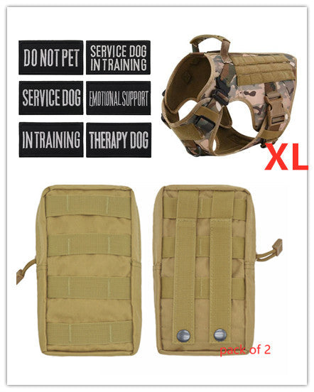 Military Tactical Dog Harness-Adjustable Pet Dog Back