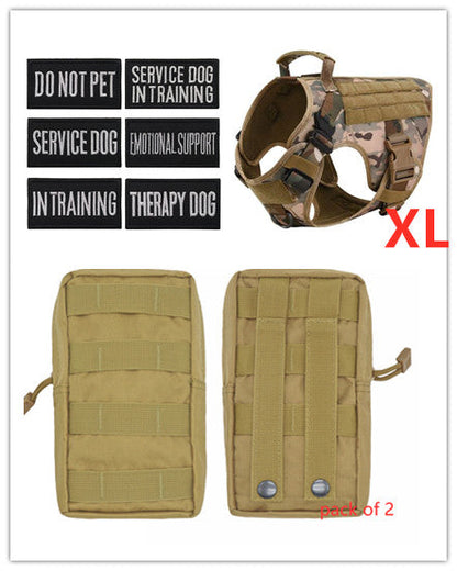 Military Tactical Dog Harness-Adjustable Pet Dog Back