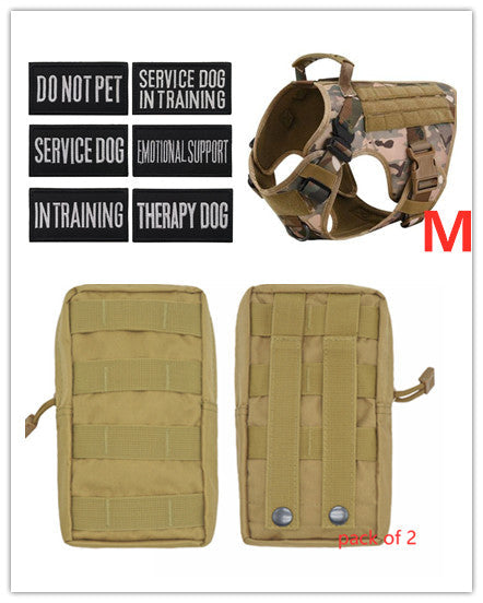 Military Tactical Dog Harness-Adjustable Pet Dog Back