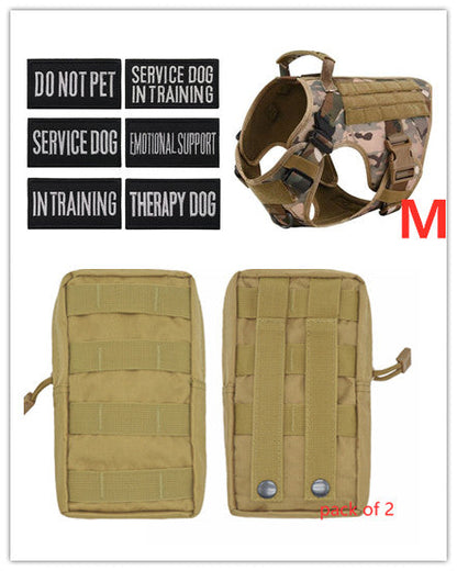 Military Tactical Dog Harness-Adjustable Pet Dog Back