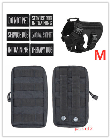 Military Tactical Dog Harness-Adjustable Pet Dog Back