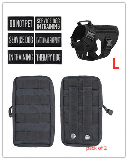 Military Tactical Dog Harness-Adjustable Pet Dog Back