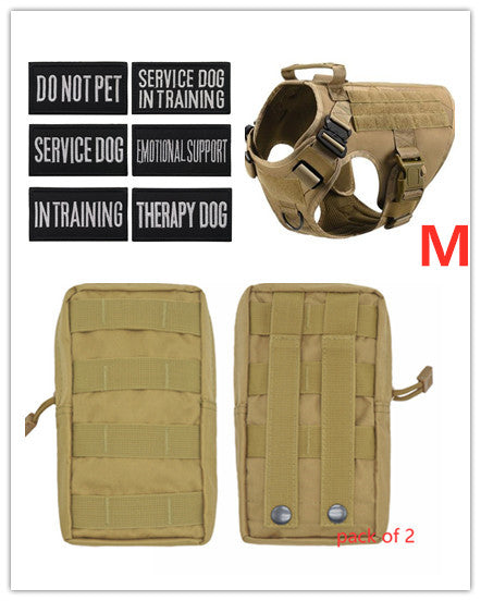 Military Tactical Dog Harness-Adjustable Pet Dog Back