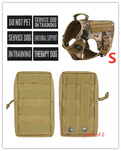 Military Tactical Dog Harness-Adjustable Pet Dog Back