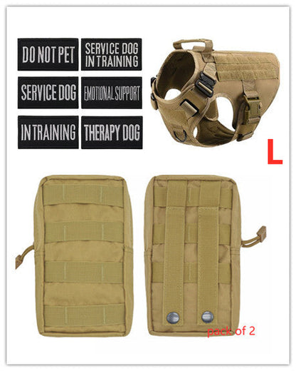 Military Tactical Dog Harness-Adjustable Pet Dog Back