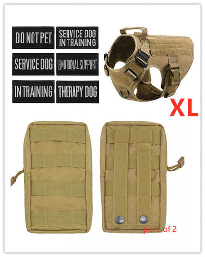 Military Tactical Dog Harness-Adjustable Pet Dog Back