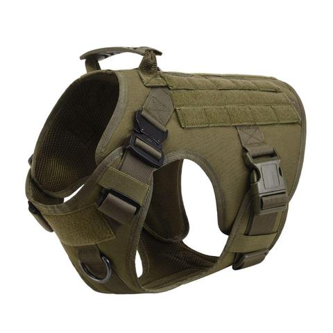 Military Tactical Dog Harness-Adjustable Pet Dog Back