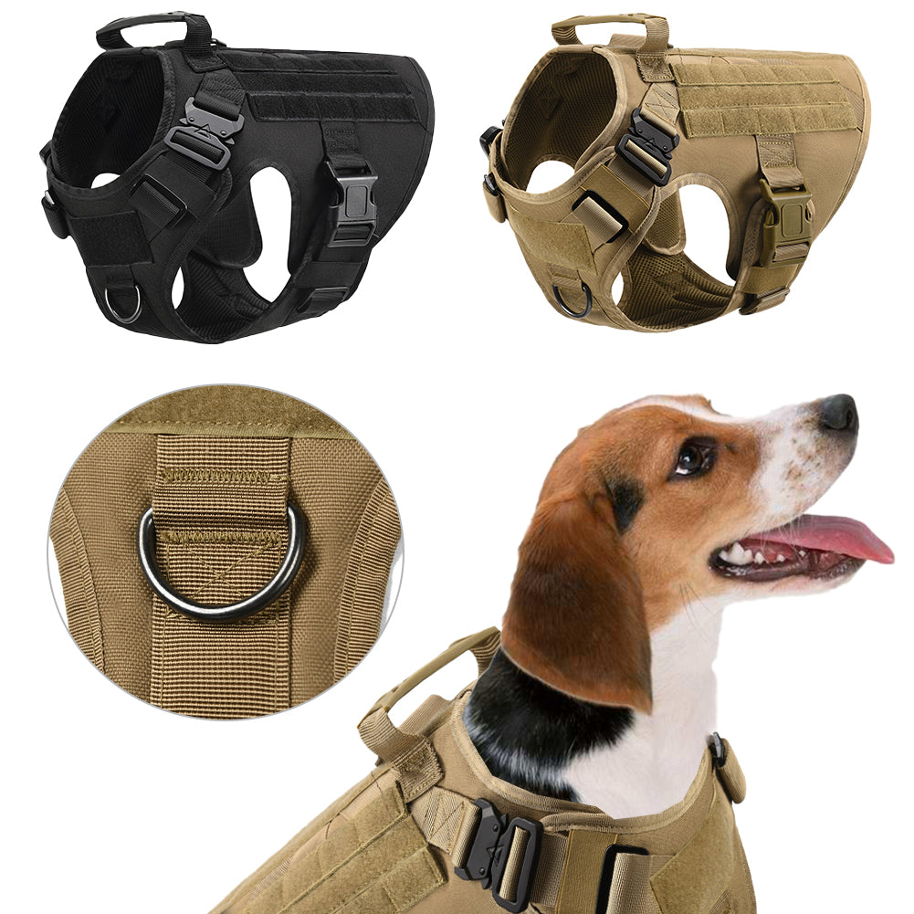 Military Tactical Dog Harness-Adjustable Pet Dog Back