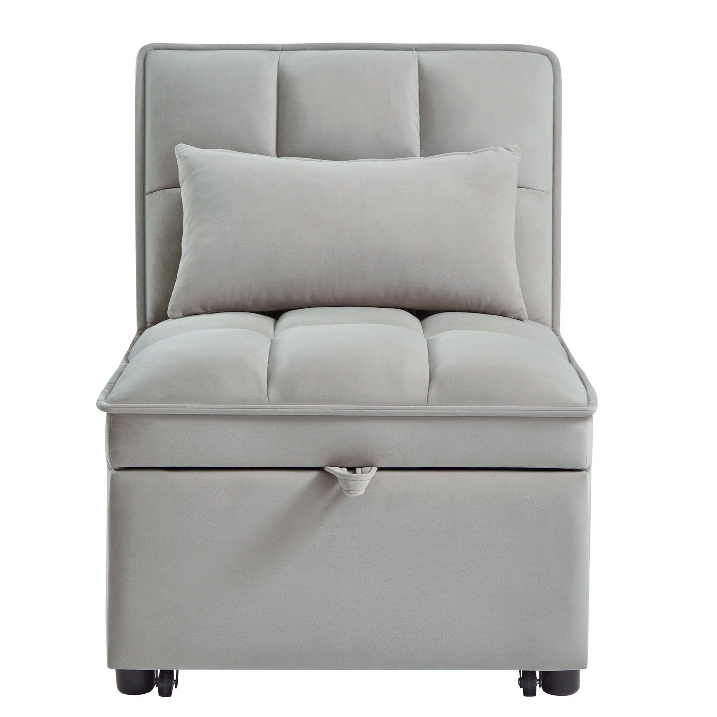 4 in 1 Multi-Function Single Sofa Bed with Storage Pockets