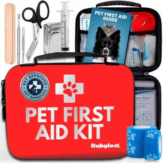 Pet First Aid Kit for Dogs & Cats/Vet-Approved Essentials