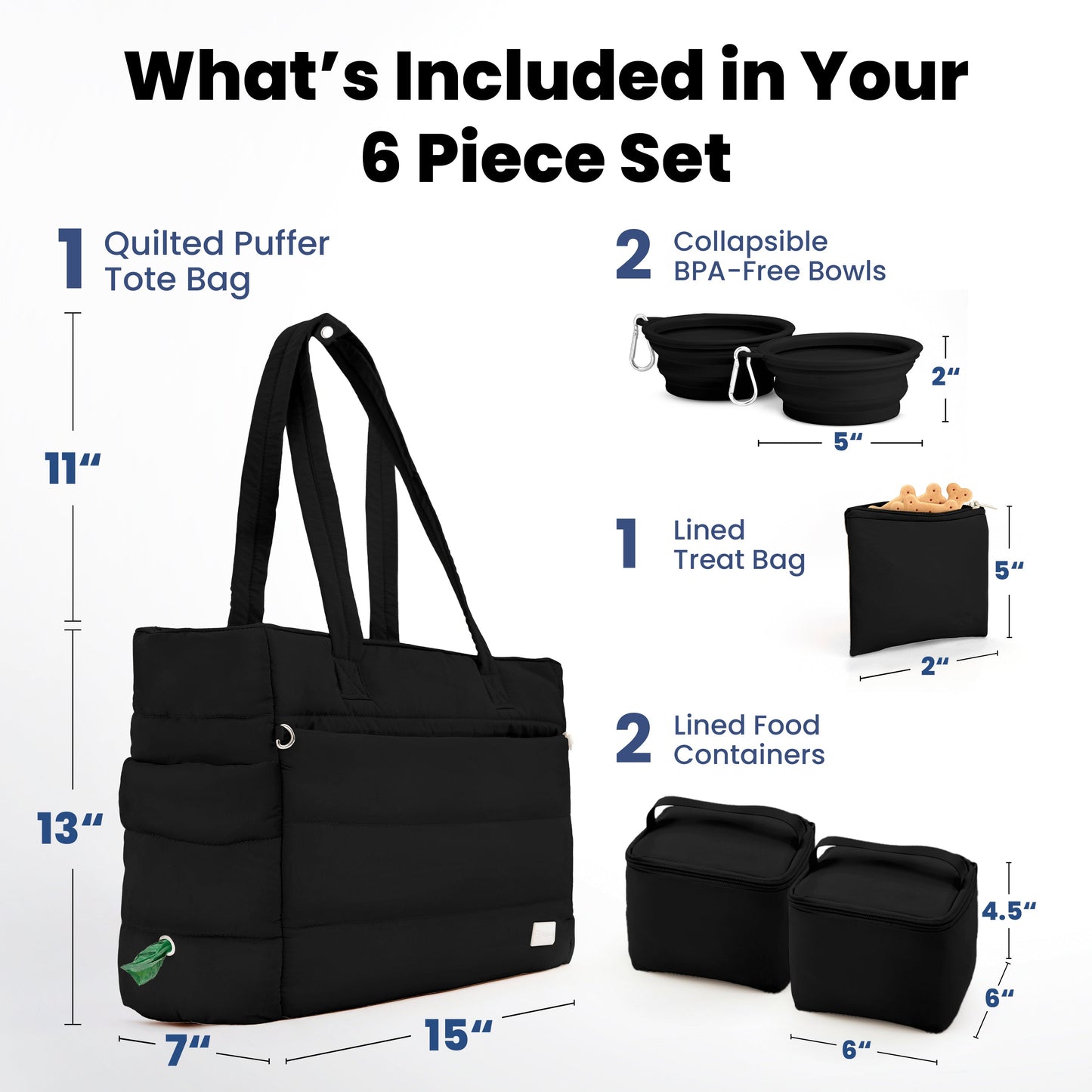 Puffer Dog Travel Bag for Dog Pawents