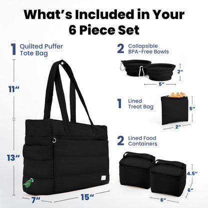 Puffer Dog Travel Bag for Dog Pawents
