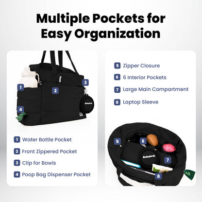 Puffer Dog Travel Bag for Dog Pawents