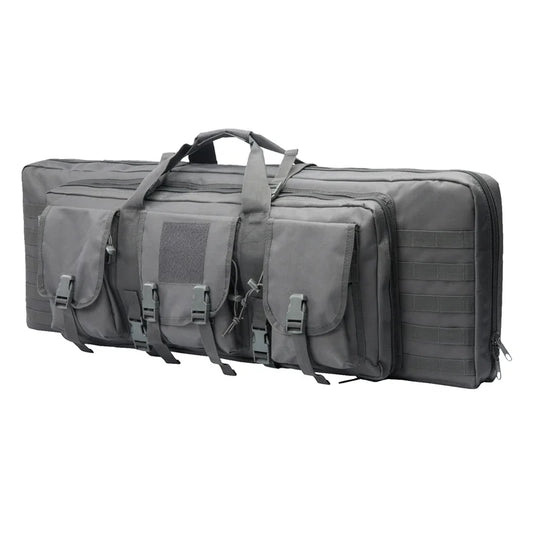 LQARMY 32 38 42 48 inch Tactical Double Rifle Case Molle Rifle Bag