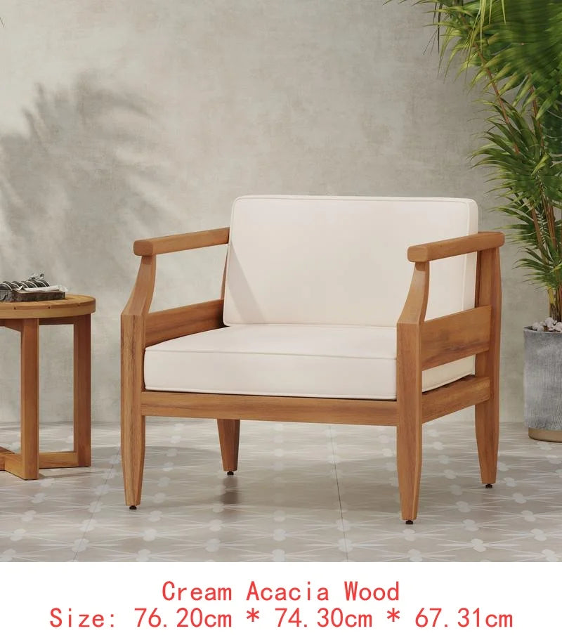 Teak Acacia 4-Seat Patio Set