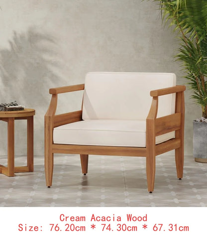 Teak Acacia 4-Seat Patio Set