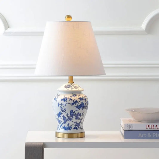 French Country Chinoiserie Table Lamp