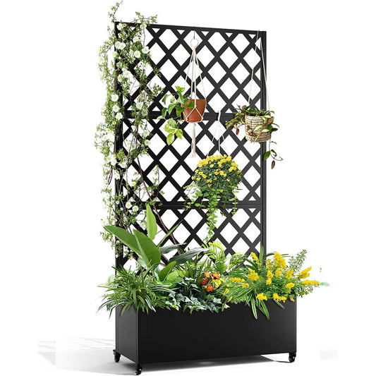 Privacy Planter Box with Trellis