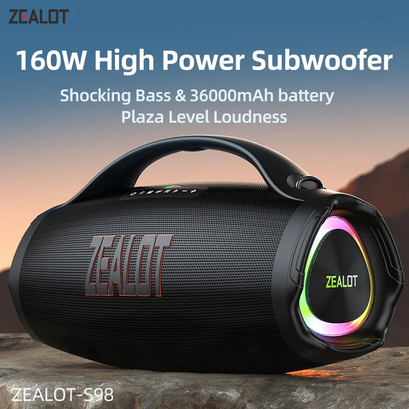 Portable Waterproof 160W Bluetooth Speaker