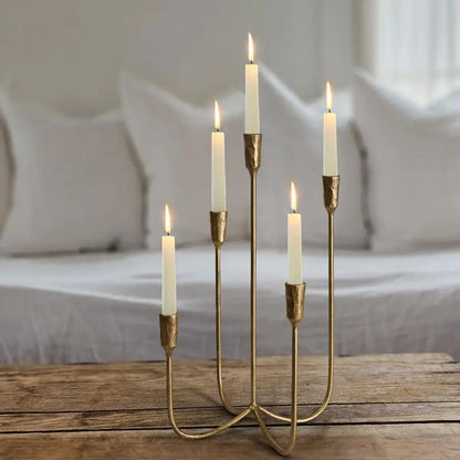 Cast Iron Candelabra Centerpiece