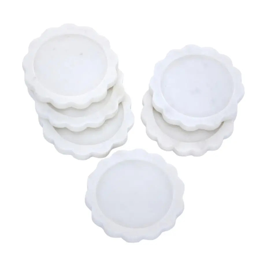 Scalloped Stone Coasters
