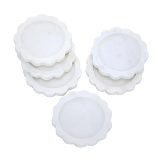 Scalloped Stone Coasters
