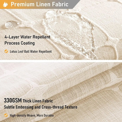 Linen Tassel Shower Curtain
