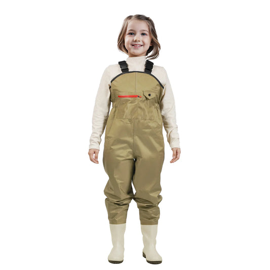 Waterproof Youth Waders with Boots  for Children