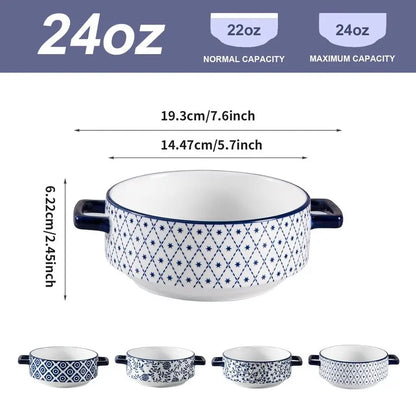 Ceramic Bowls with Handles