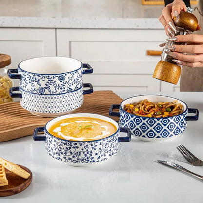 Ceramic Bowls with Handles