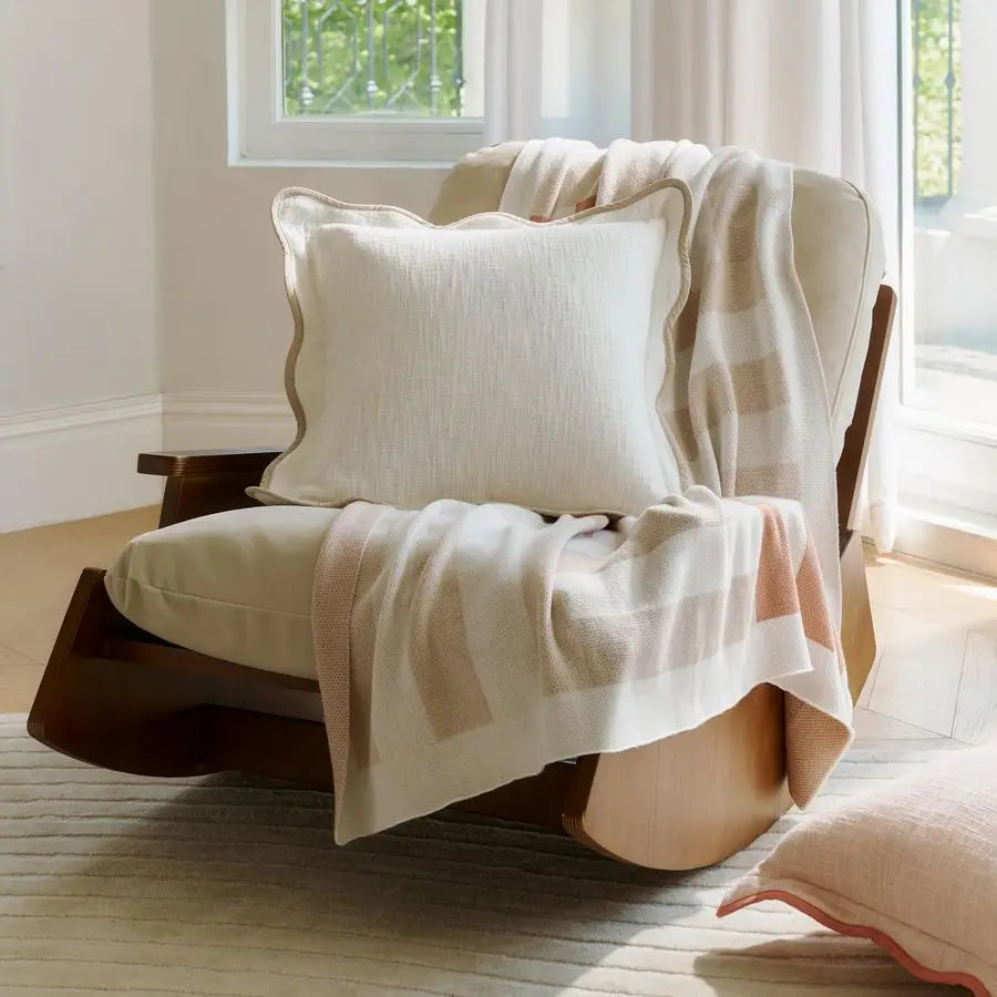 Scalloped Throw Pillow Cover