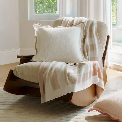 Scalloped Throw Pillow Cover