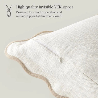Scalloped Throw Pillow Cover