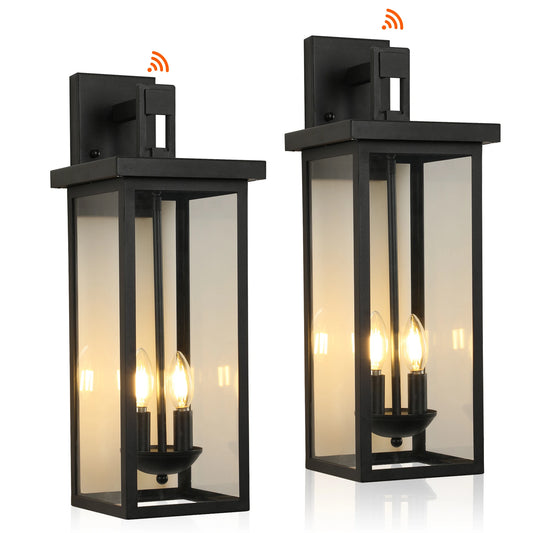 Outdoor Wall Lantern with Dusk to Dawn Sensor