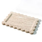 Scalloped Marble Vanity Tray