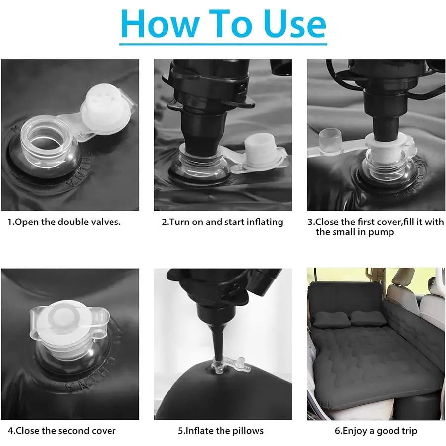 Car Air Mattress with Electric Pump