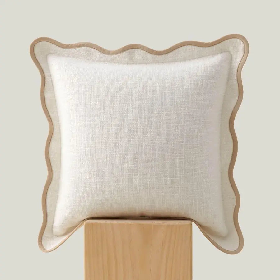 Scalloped Throw Pillow Cover