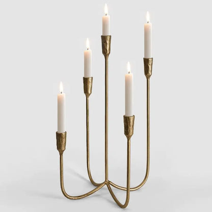 Cast Iron Candelabra Centerpiece