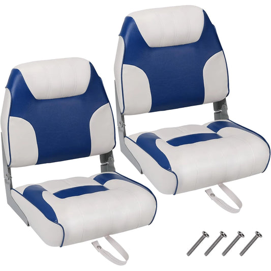 2 Pack Folding Fishing  Boat Seats - Captain Chairs