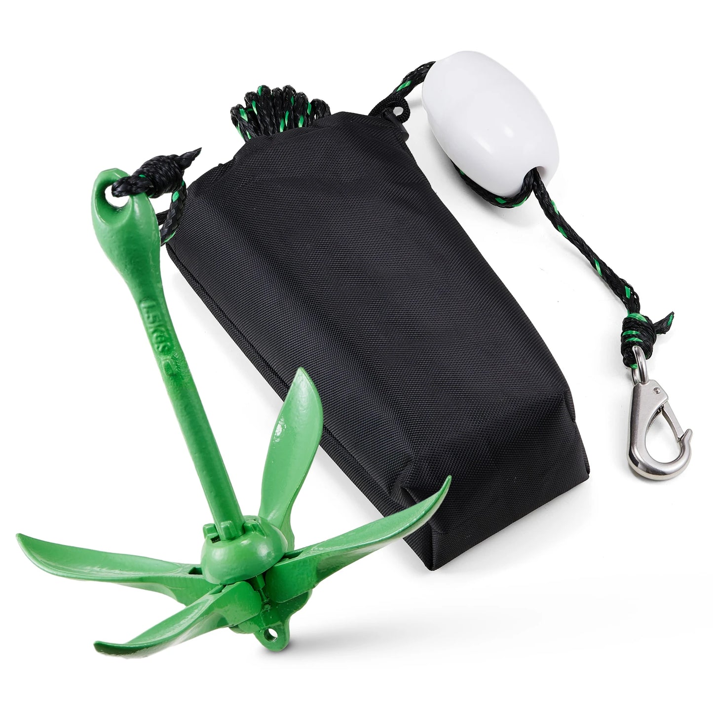 Kayak Anchor Kit 3.5 lb Paddle Board Anchor Kit. with 26.2 ft Rope with Storage Bag