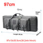 LQARMY 32 38 42 48 inch Tactical Double Rifle Case Molle Rifle Bag Sniper Airsoft Gun Case Backpack Hunting Gun Holster