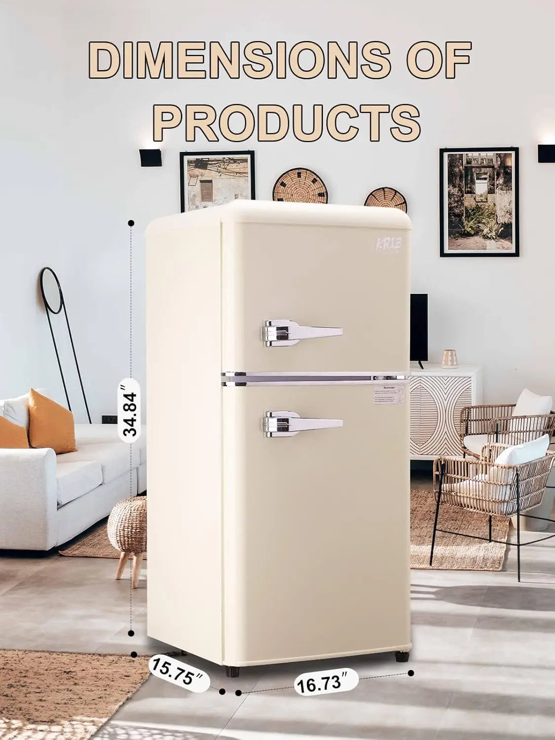 Mini Fridge with Freezer
