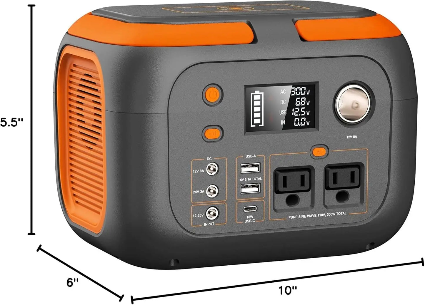 Portable Power Station 600W/300W/200W/120W