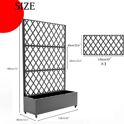 Privacy Planter Box with Trellis