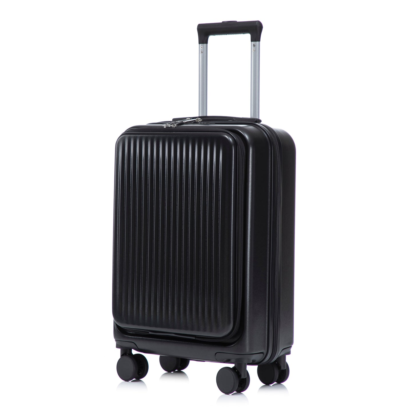 14" & 20"ABS Spinner Wheel Luggage Set with Cosmetic Case